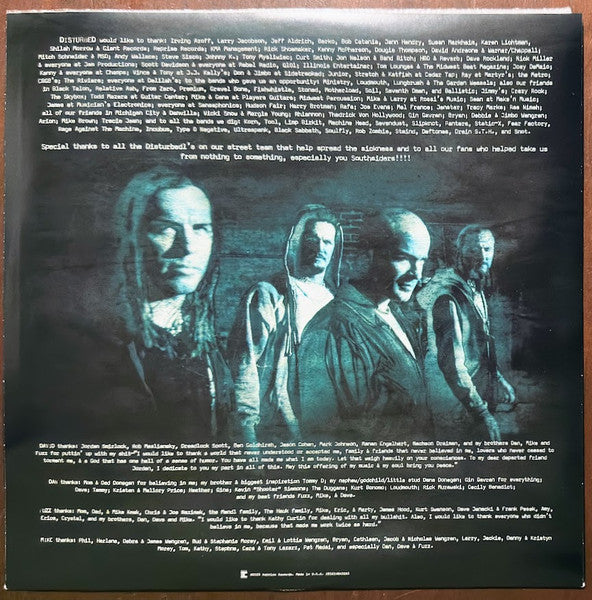 Disturbed : The Sickness (LP, Album, Ltd, RE, Gre)