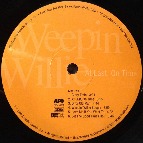 Weepin' Willie* : At Last, On Time (LP, Album, 180)