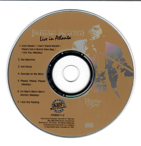 James Brown : Live In Atlanta (CD, Album)