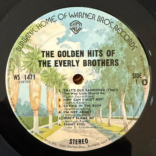 Everly Brothers : The Golden Hits Of The Everly Brothers (LP, Album, Comp, RE, Bur)