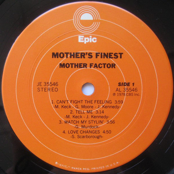 Mother's Finest : Mother Factor (LP, Album, Pit)