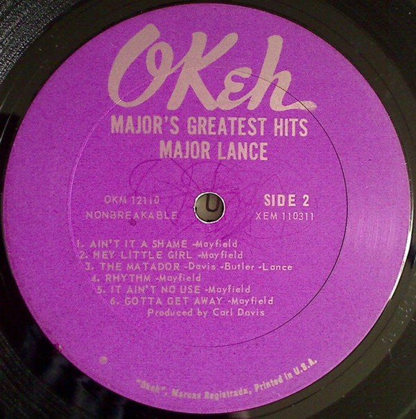 Major Lance : Major's Greatest Hits (LP, Comp, Mono)