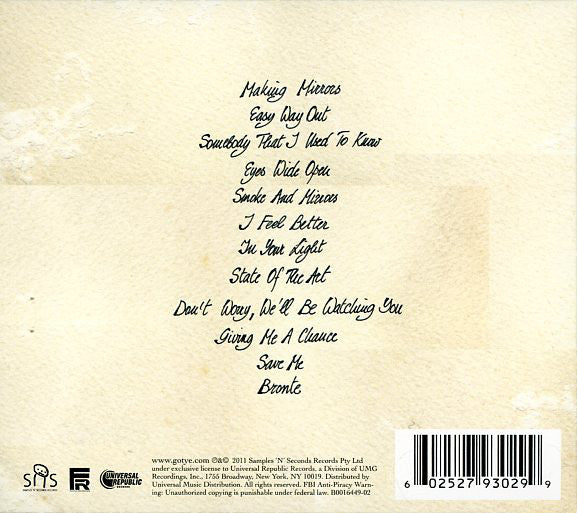 Gotye : Making Mirrors (CD, Album, Gat)