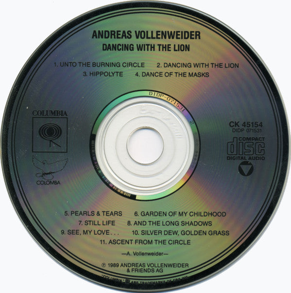 Andreas Vollenweider : Dancing With The Lion (CD, Album)