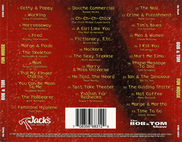 Bob & Tom : Fun House (CD, Album, DAD)