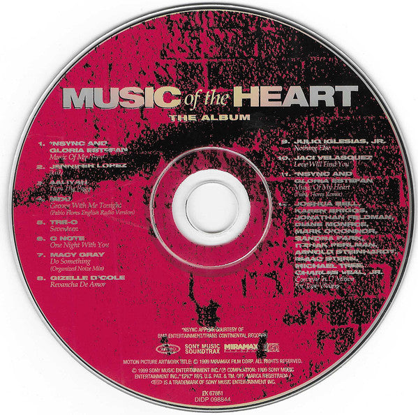 Various : Music Of The Heart (The Album) (CD, Album, Son)