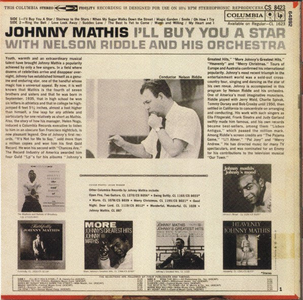 Johnny Mathis ,With Nelson Riddle And His Orchestra : I'll Buy You A Star (CD, Album, RE, RM)