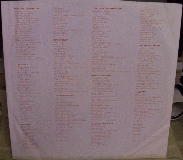 Foreigner : Foreigner (LP, Album, Club, Spe)