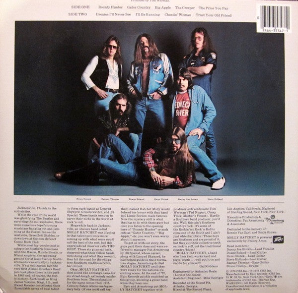 Molly Hatchet : Molly Hatchet (LP, Album, RE, Pit)