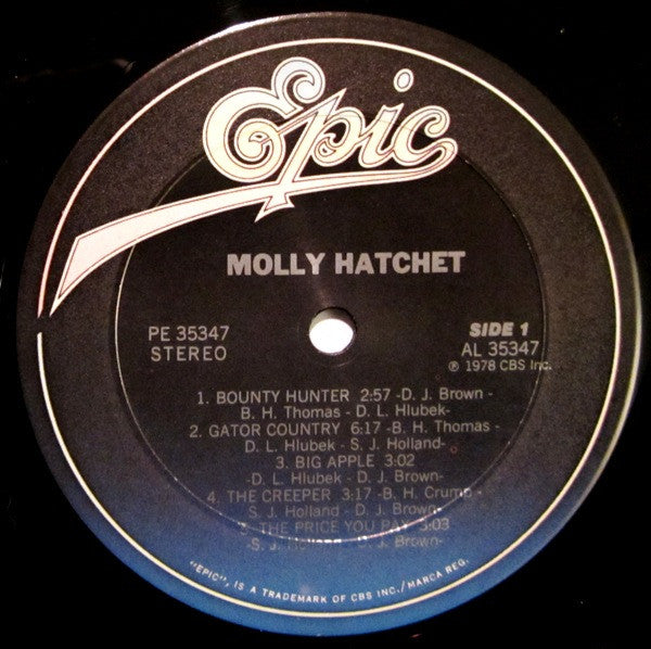 Molly Hatchet : Molly Hatchet (LP, Album, RE, Pit)