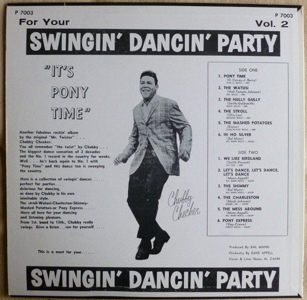 Chubby Checker : It's Pony Time (LP, Album, Mono)