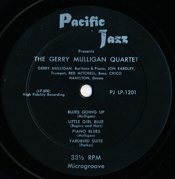 Gerry Mulligan : California Concerts (LP, Album, Mono)