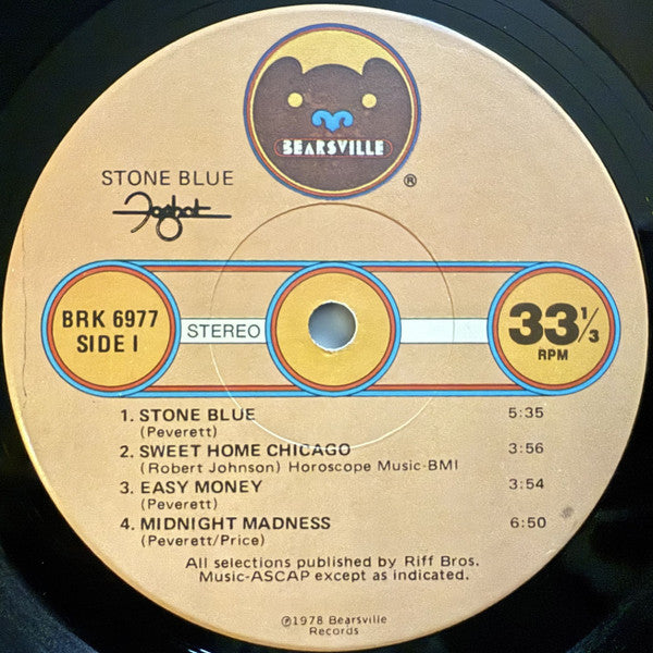 Foghat : Stone Blue (LP, Album, San)
