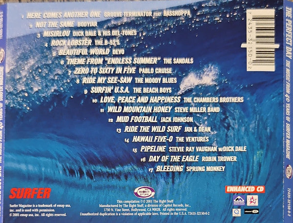 Various : The Perfect Day (The Music From 40 Years Of Surfer Magazine) (CD, Comp, Enh)