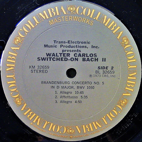 Walter Carlos, Bach* : Switched-On Bach II (LP, Album)