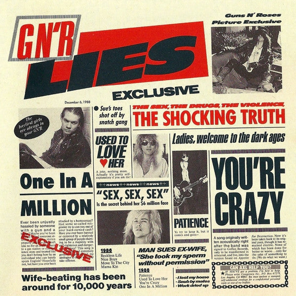 Guns N' Roses : G N' R Lies (CD, Album, Unc)