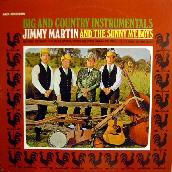 Jimmy Martin And The Sunny Mountain Boys : Big And Country Instrumentals (LP, Album, RE)