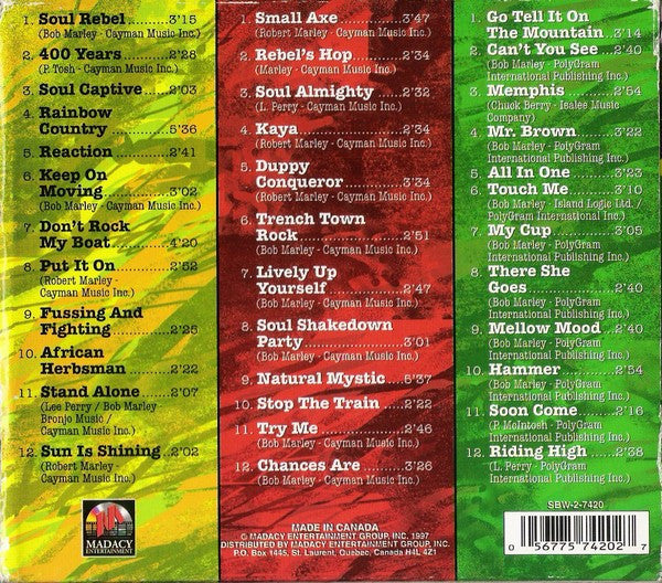 Bob Marley : The Best Of Bob Marley (3xCD, Comp + Box)