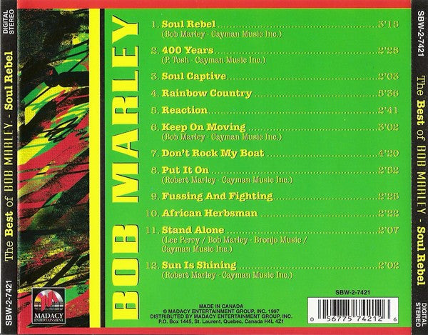 Bob Marley : The Best Of Bob Marley (3xCD, Comp + Box)