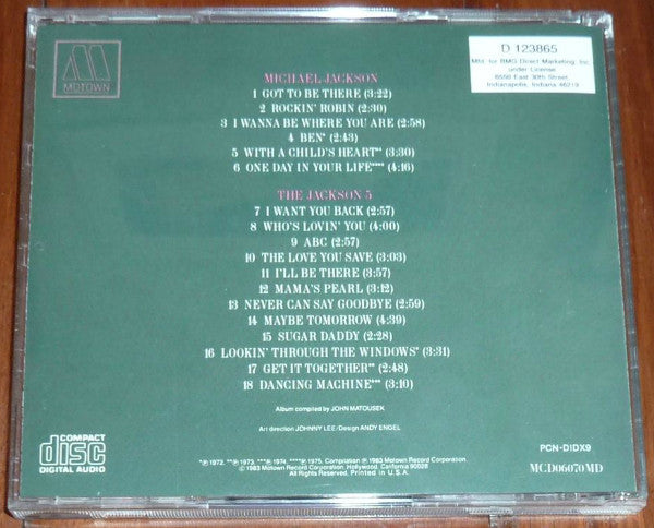 Michael Jackson And The Jackson 5 : 18 Greatest Hits (CD, Comp, Club)