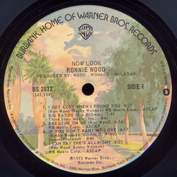 Ronnie Wood* : Now Look (LP, Album, Ter)