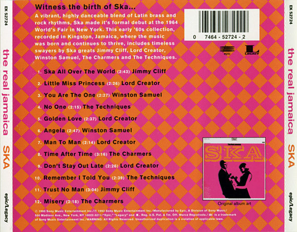 Various : The Real Jamaica Ska (CD, Comp)