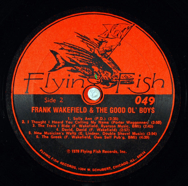 Frank Wakefield And The Good 'Ol Boys : Frank Wakefield & The Good Ol' Boys (LP)