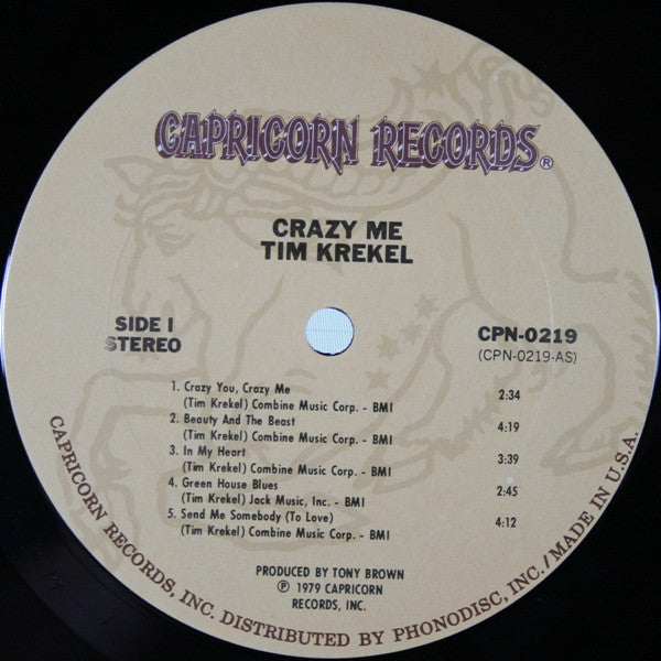 Tim Krekel : Crazy Me (LP, Album)