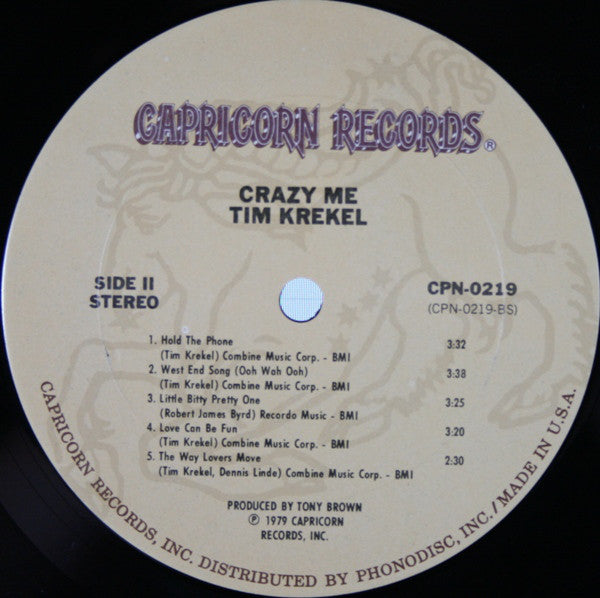 Tim Krekel : Crazy Me (LP, Album)