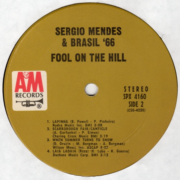 Sergio Mendes & Brasil '66* : Fool On The Hill (LP, Album, Ter)