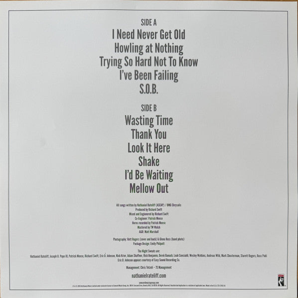 Nathaniel Rateliff & The Night Sweats* : Nathaniel Rateliff & The Night Sweats (LP, Album, RE, Bla)