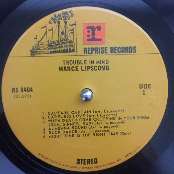 Mance Lipscomb : Trouble In Mind (LP, Album, RE)