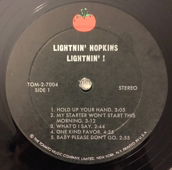 Lightnin' Hopkins : Lightnin'! (2xLP, RE)