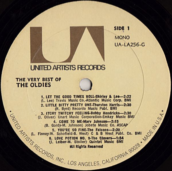 Various : The Very Best Of The Oldies Vol. 1 (LP, Comp, Mono)