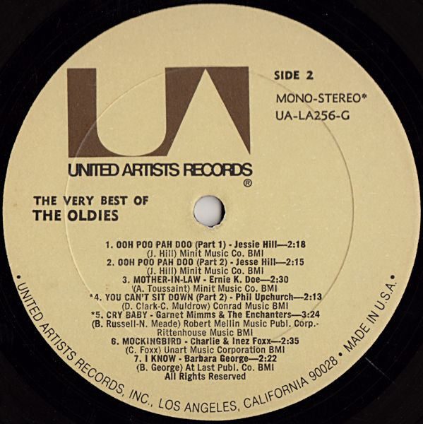 Various : The Very Best Of The Oldies Vol. 1 (LP, Comp, Mono)