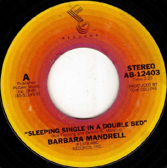 Barbara Mandrell : Sleeping Single In A Double Bed (7", Single, Styrene, Ter)