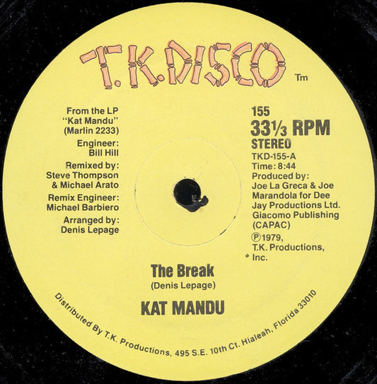 Kat Mandu : The Break (12")