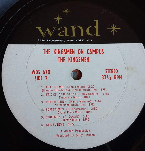 The Kingsmen : On Campus (LP, Album, San)