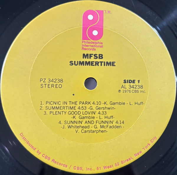 MFSB : Summertime (LP, Album, Ter)