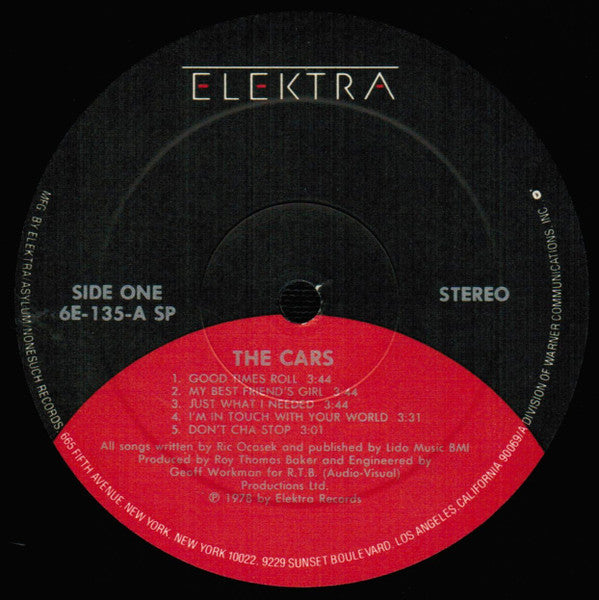 The Cars : The Cars (LP, Album, RE, SP )