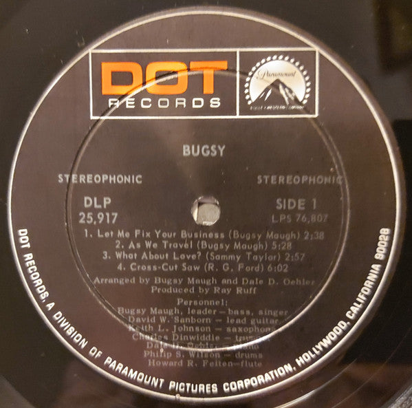 Bugsy Maugh : Bugsy (LP, Album, Mon)