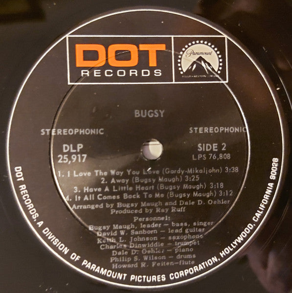 Bugsy Maugh : Bugsy (LP, Album, Mon)