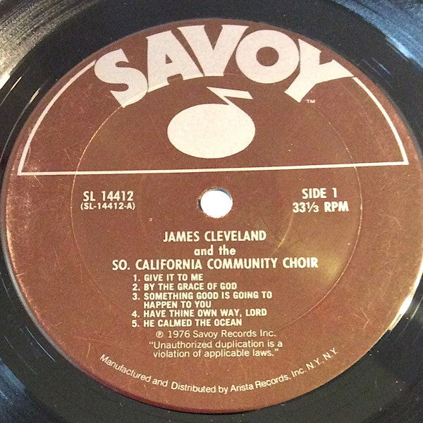 James Cleveland* And The Southern California Community Choir : Give It To Me (LP, Album)