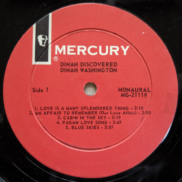 Dinah Washington : Dinah Discovered (LP, Mono)