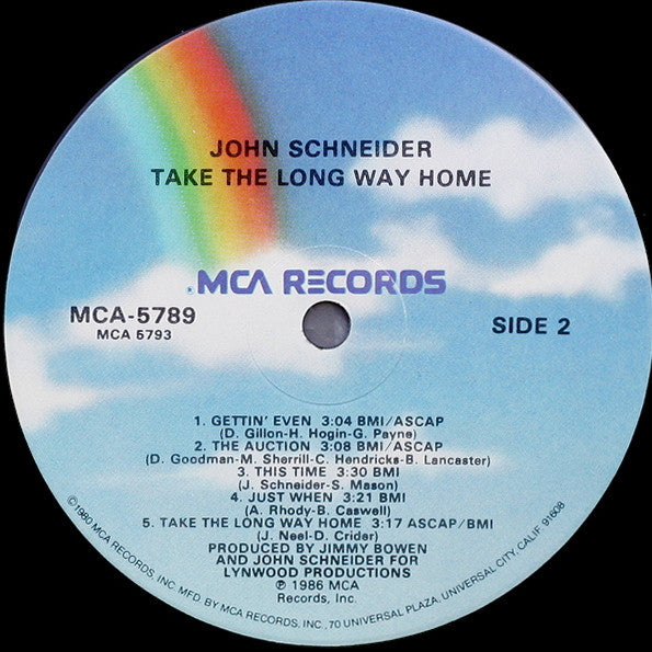 John Schneider : Take The Long Way Home (LP, Album, Glo)