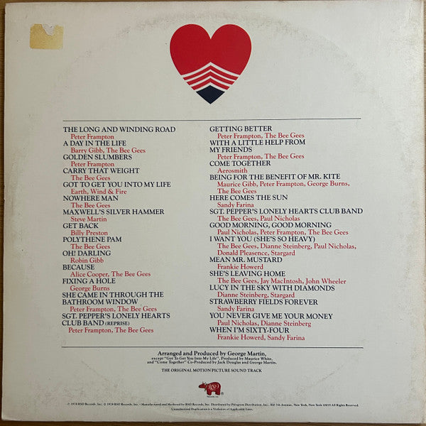 Various : Sgt. Pepper's Lonely Hearts Club Band (2xLP, Album, Glo)