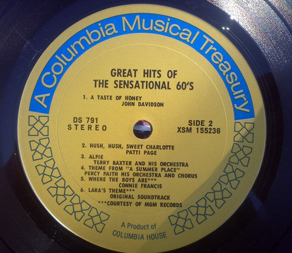 Various : Greatest Love Songs of The Sensational 60's (2xLP, Comp)