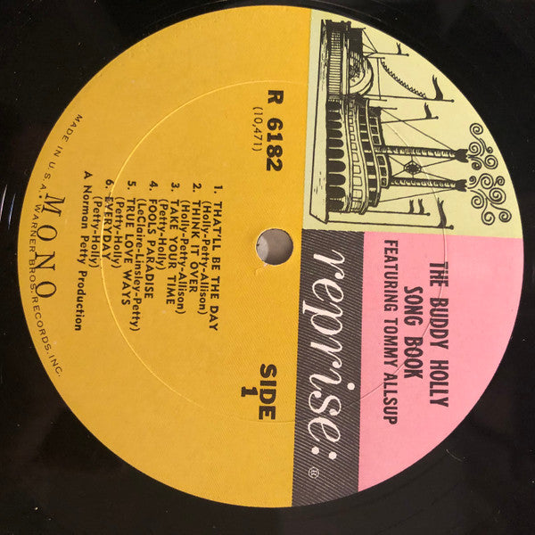 Tommy Allsup : The Buddy Holly Songbook (LP, Album, Mono)