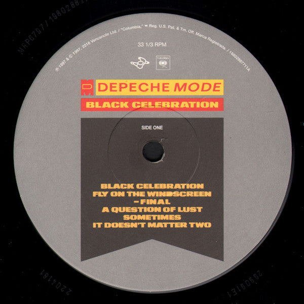 Depeche Mode : Black Celebration (LP, Album, RE, RM)