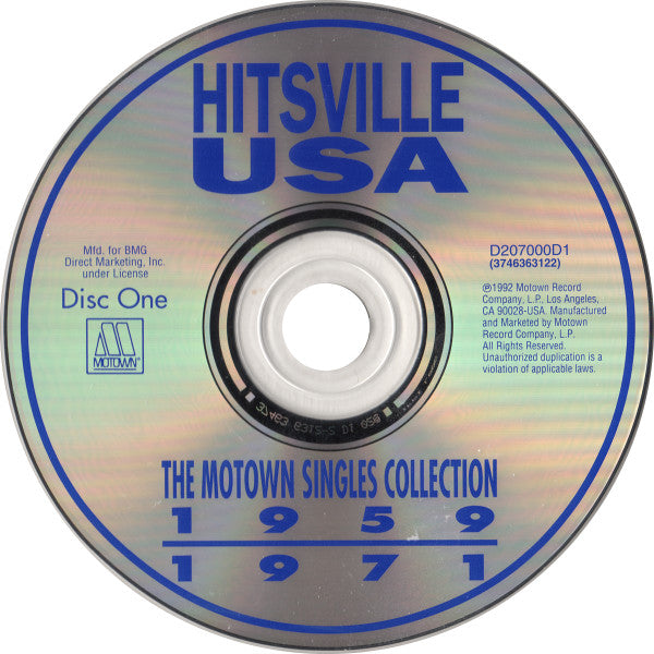 Various : Hitsville USA • The Motown Singles Collection 1959-1971 (4xCD, Comp, Club + Box)